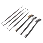 7 шт.компл. 3 шт. стальная проволочная щетка + 4 шт. нейлоновый набор для чистки универсального пистолета охотничьего оружия