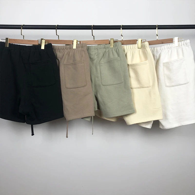 

Breathable mesh Essentials shorts 100% 1:1 Sweatshorts Kanye West Jerry Lorenzo Oversized Shortpants hiphop cotton hoodie shorts
