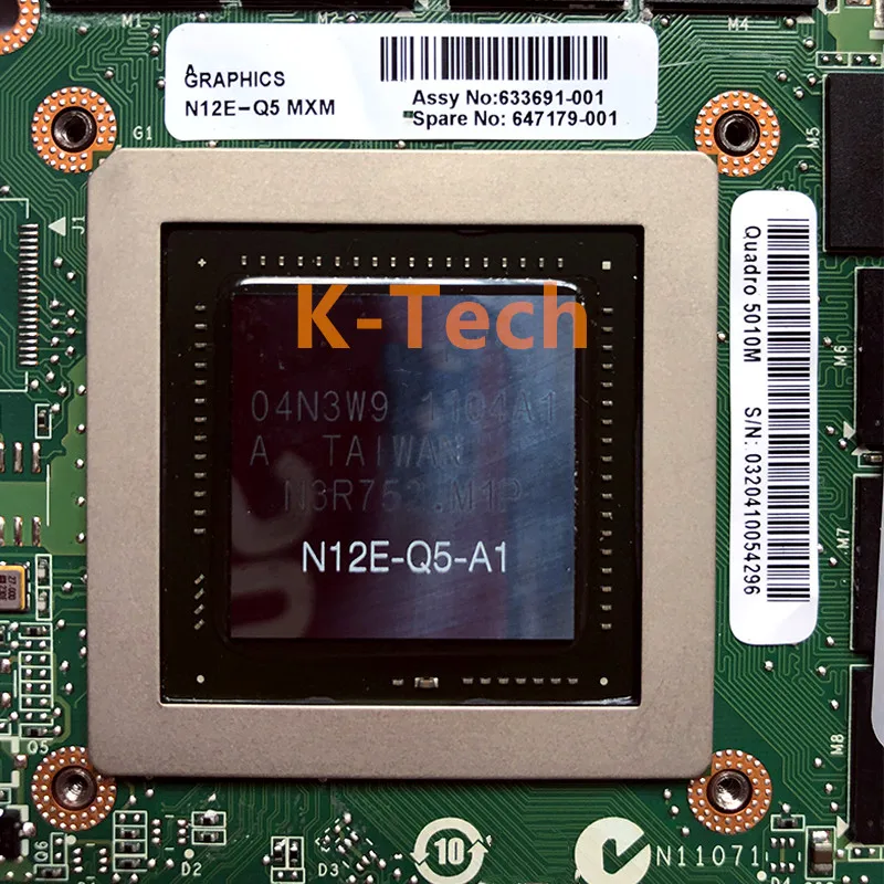 Original 5010M Q5010M Video VGA Graphic Card N12E-Q5-A1 4GB for Dell M6600 M6700 M6800 M15X HP 8760W 8770W Fast Shipping | Компьютеры и