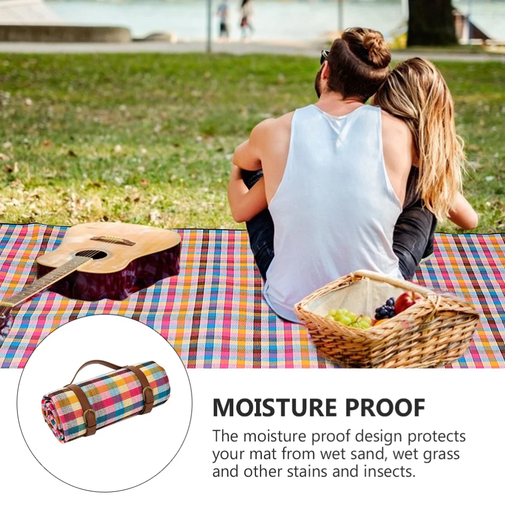 

1pc Waterproof Picnic Mat Outdoor Camping Pad Useful Moisture-proof Mat