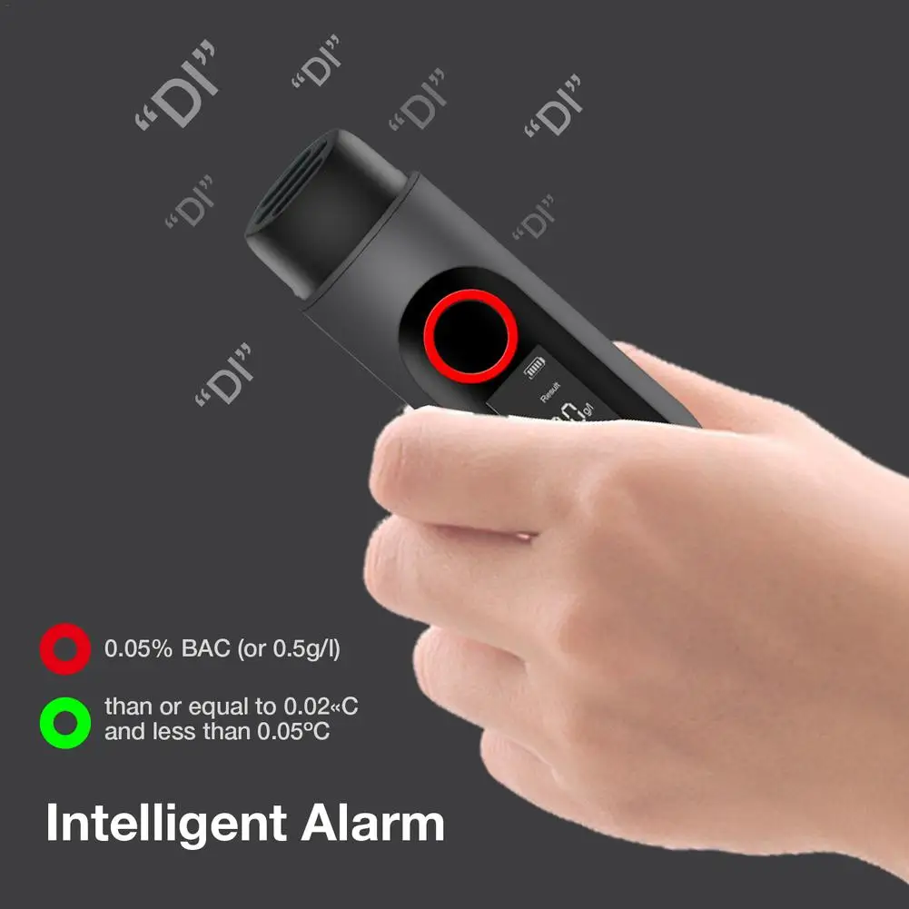 Тестер профессиональный анализатор дыхания портативный Перезаряжаемый с