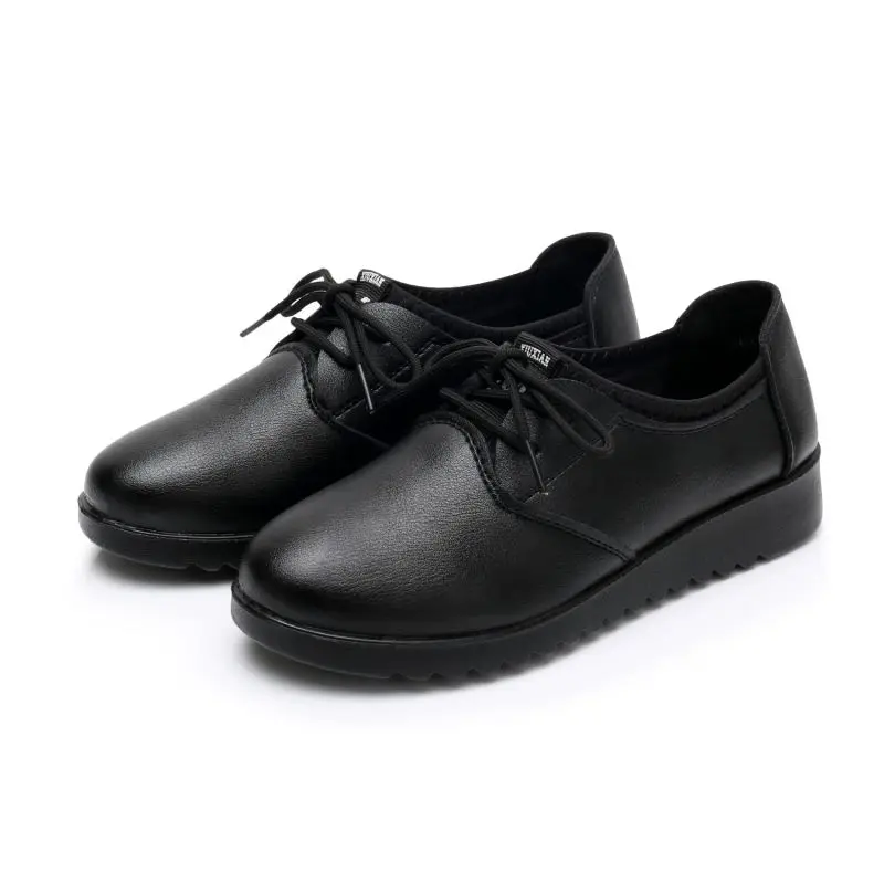 

Brand nurse flats PU leather shoes for woman comfy flats pointed toe casual shoes women flats 2021