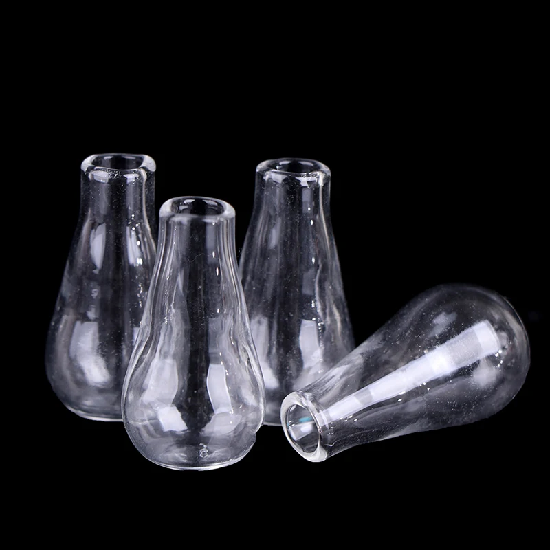 

2Pcs 1:12 Dollhouse Miniatures Glass Vase Model Doll House Accessories Decor Toy