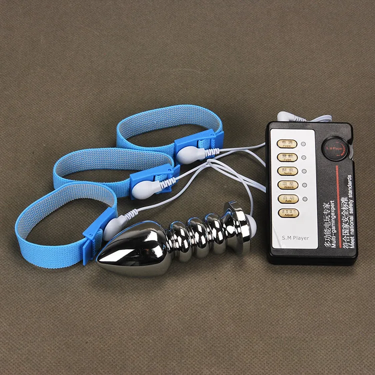 Набор экзотических аксессуаров анальная Анальная пробка с электрошоком секс