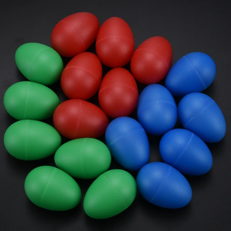 

18pcs Egg Shakers Plastic Egg Music Shakers for Kids Maracas Eggs Percussion Toys