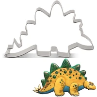 liliao dinosaur stegosaurus cookie cutter stainless steel biscuit sandwich bread mold baking tools kitchen accessories