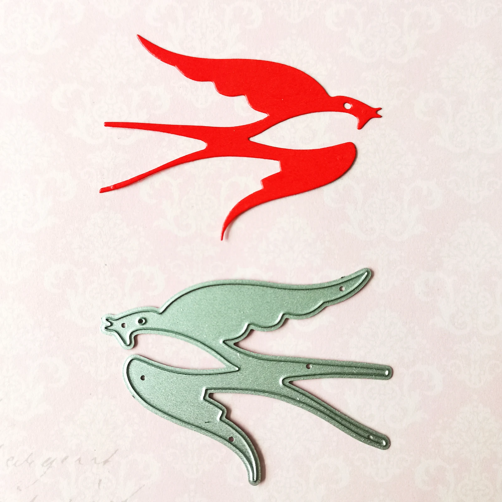 

2021 Animal Swallow Decoration Scrapbook Paper Craft Knife Mould Blade Punch Stencils Dies Metal Cutting Dies