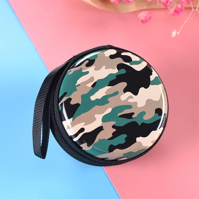 

Cute Zipper Earphone Pocket Headphone Bag Key Case Camouflage Coin Purse Storage Box