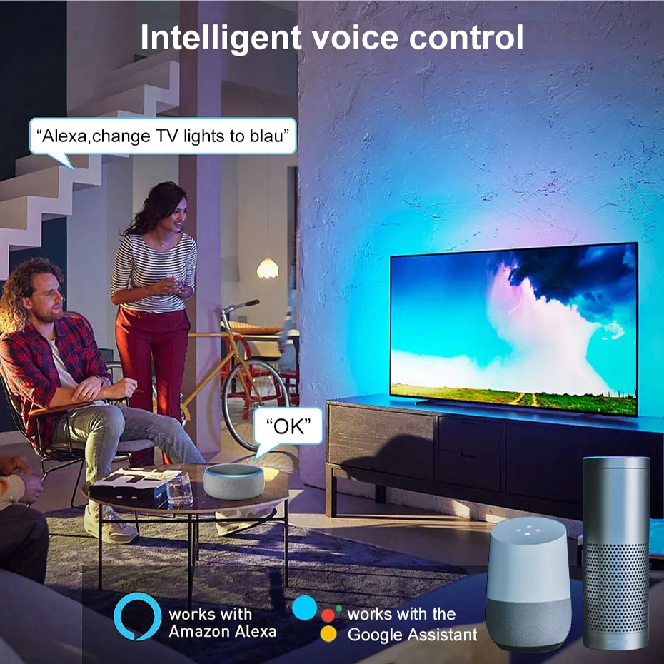 Wifi светодиодные ленты DC 12 B гибкая лента RGB 5050 украшения BackLight Lamp Bluetooth музыкальная