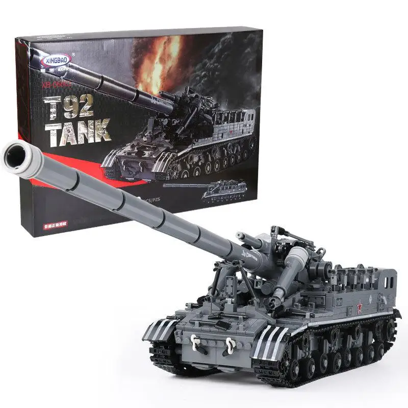 Творческий Moc Военная серия Xingbao 06001 блок 1832 шт T92 Танк Набор Обучающие