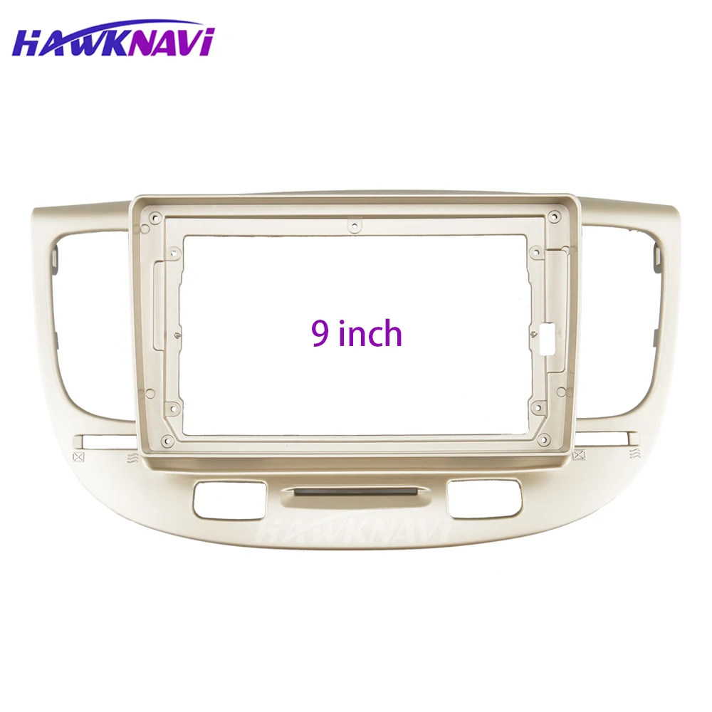 

9 Inch 2Din Car Radio Fascia for Kia Rio 2006 Headunit Stereo Cover Audio Frame GPS Navigation Panel Dashboard Mounting Kit
