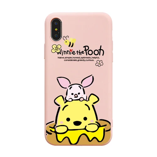 1 Медвежонок пух чехол для телефона s для iphone 6 6S 7 8 Plus X XS MAX XR 11 Pro MAX милый мультяшный Мягкий ТПУ силиконовый чехол - Цвет: 1