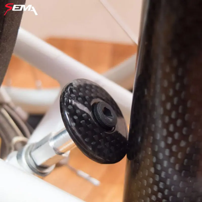 Велосипедный стоп диск из углеродного волокна Brompton SEMA супер светильник аксессуары 11 г высокое качество с титановым винтом