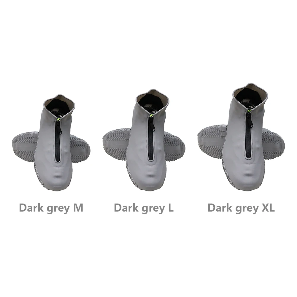 

Men Women Outdoor Home Shoe Cover Reusable Sports Soft Accessories Waterproof Silicone Rain Day Non Slip With Zipper Protective