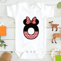 font a b c d e f g baby onesie custom name disney minnie mouse letter combination toddler romper print newborn bodysuits 0 24m