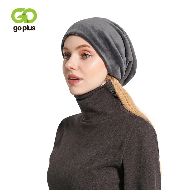 GOPLUS, мягкая бархатная женская шапка, толстые теплые шапки для женщин,, корейский стиль, зимняя мужская шапка унисекс, Billie Eilish Beanie Bonnet Femme