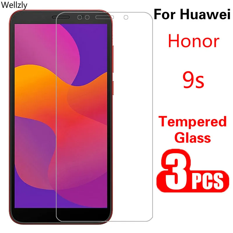 3 шт. защитное стекло на Honor 9 s Защитная пленка для экрана из закаленного стекла