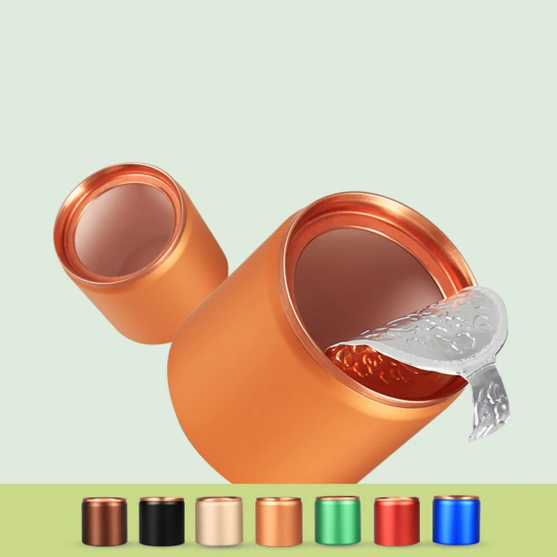 Маленькие металлические алюминиевые Герметичные банки портативная дорожная