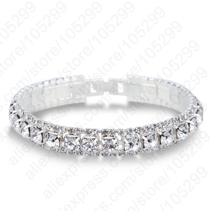 

Luxury Wedding Bracelets Bangles Fine 925 Sterling Silver ColorCubic Zircon Bracelets For Women Gifts