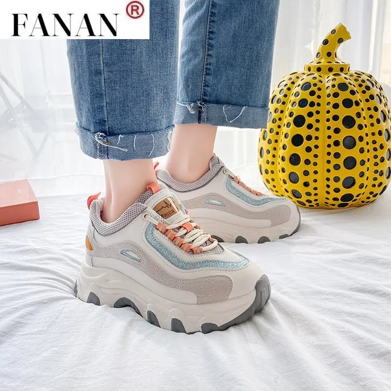 

2021 New Women Sneakers Fashion Autumn Women Casual Shoes Breathable Women Platform Dad Shoes Sneakers Zapatillas Mujer
