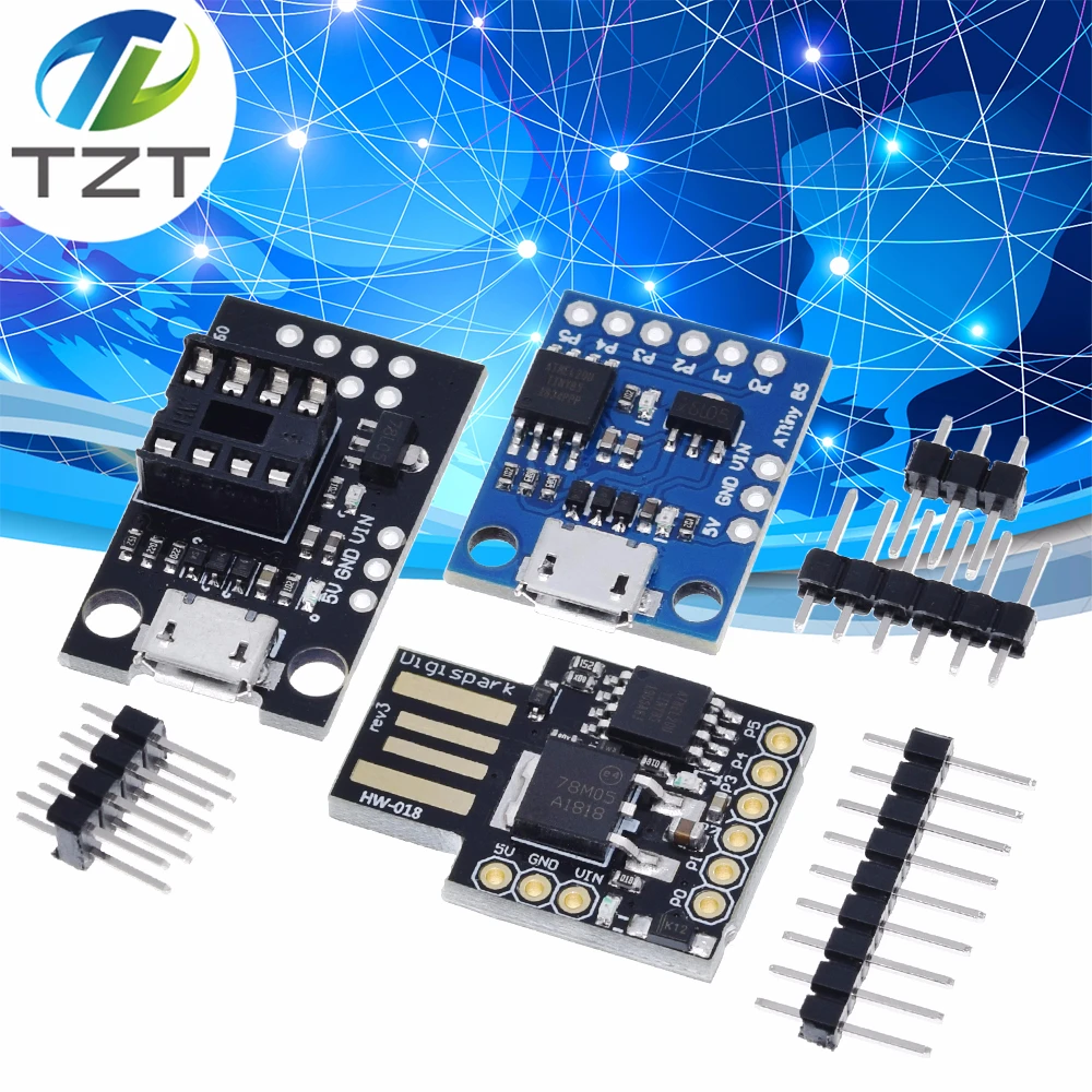 Сине черная плата разработки TINY85 Digispark Kickstarter Micro модуль ATTINY85 для Arduino IIC I2C