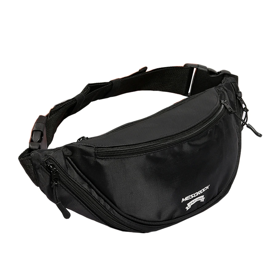 Черная поясная сумка для езды на мотоцикле