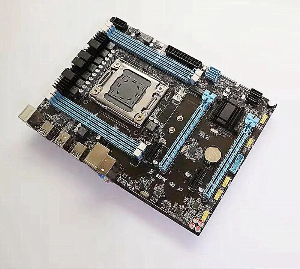 X79 материнская плата LGA2011 MATX USB3.0 SATA3 PCI-E NVME M.2 SSD Поддержка регистрации и ecc памяти и процессор Xeon E5