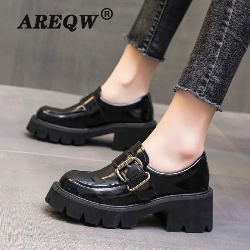 

Женские ботильоны из ПУ кожи, на высоком каблуке и нескользящей платформе