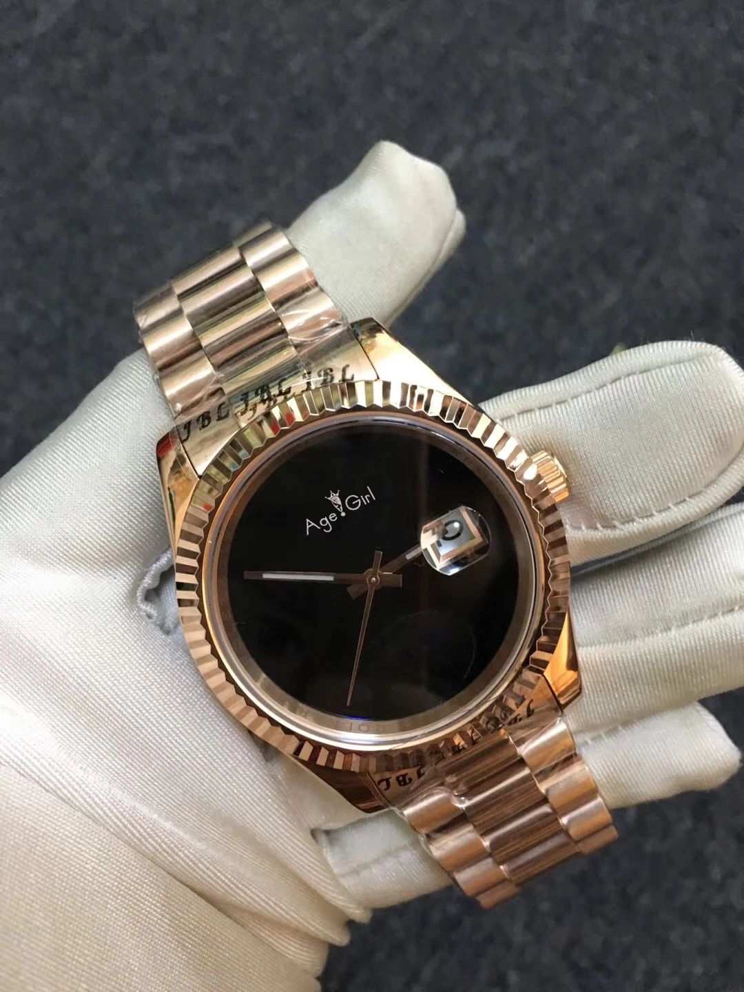 Роскошные брендовые новые мужские часы DateJust розового золота, серебристого и черного цвета автоматические механические из нержавеющей стали сапфировые спортивные ограниченны AAA