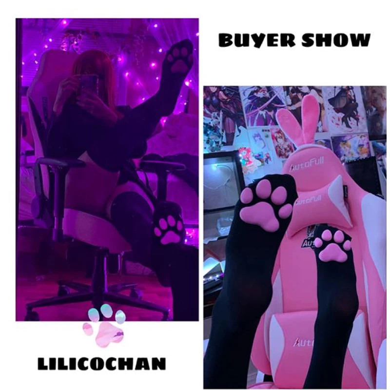 Socks Fashion Stockings Casual Cotton Thigh High Over Knee Sexy Socks Girls Womens Female Cute Soft Cat Paw Cosplay   Q473