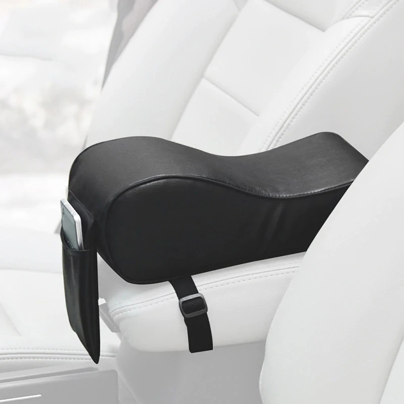 

Universal Car Center Console Armrest Cushion Auto Armrests Covers With Phone Pocket Memory Foam Car Accessories Car Armrest Pad