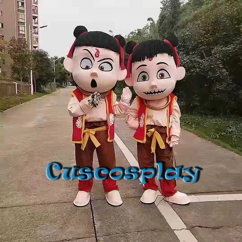 

Костюм-талисман Ne Zha из фильма, наряд для взрослых, Аниме Костюм-талисман, подарок для Хэллоуина, вечеринки, мероприятия