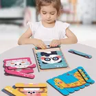 Искусственные деревянные игрушки для детей, детская игра, искусственные животные, 3D деревянные головоломки, детские игрушки, игры для детей