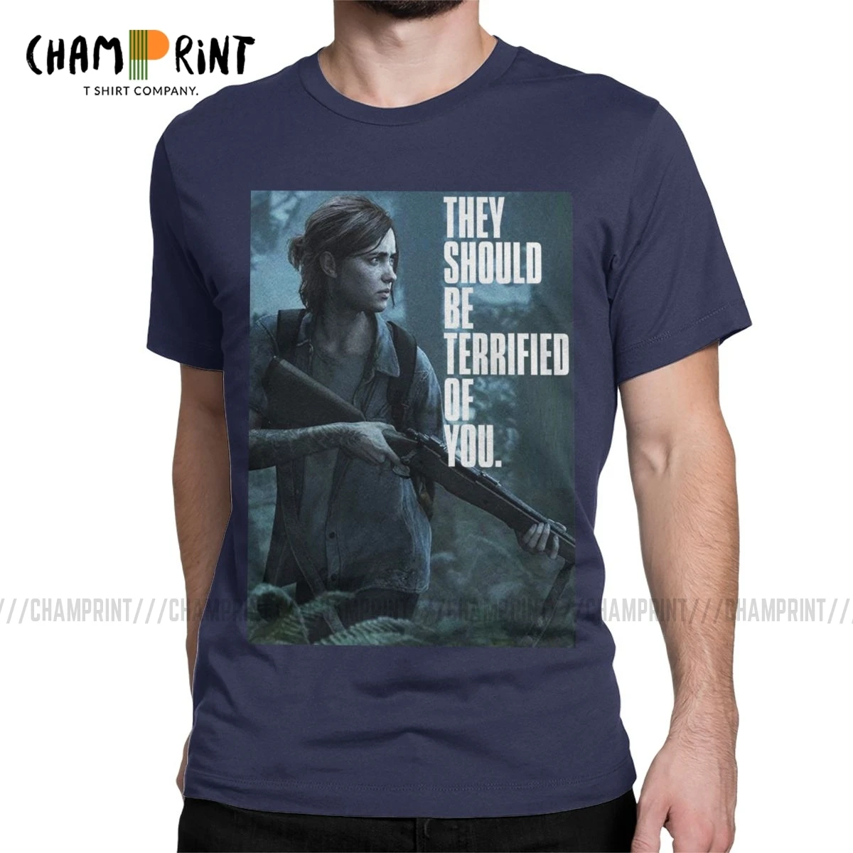 Футболка мужская с надписью The Last Of Us 100% хлопок коротким рукавом|Мужские футболки|