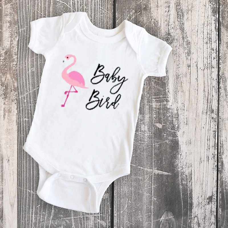 

mother daughter bird baby tshirt flamingo tee set girls clothes family outfits christmas mommy and me shirts matching 2020