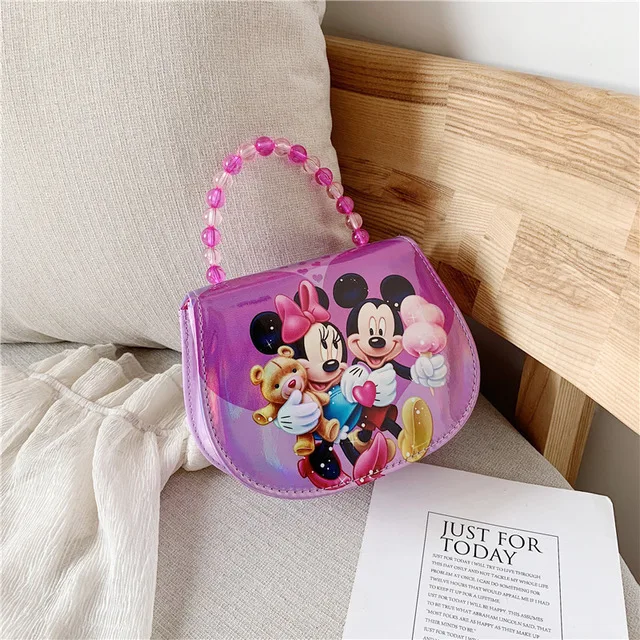 Disney лазерная сумка Детские Мультяшные Микки сумки с изображением мыши Tote модная сумка через плечо мультяшная сумка через плечо сумки-мессенджеры - Цвет: 3