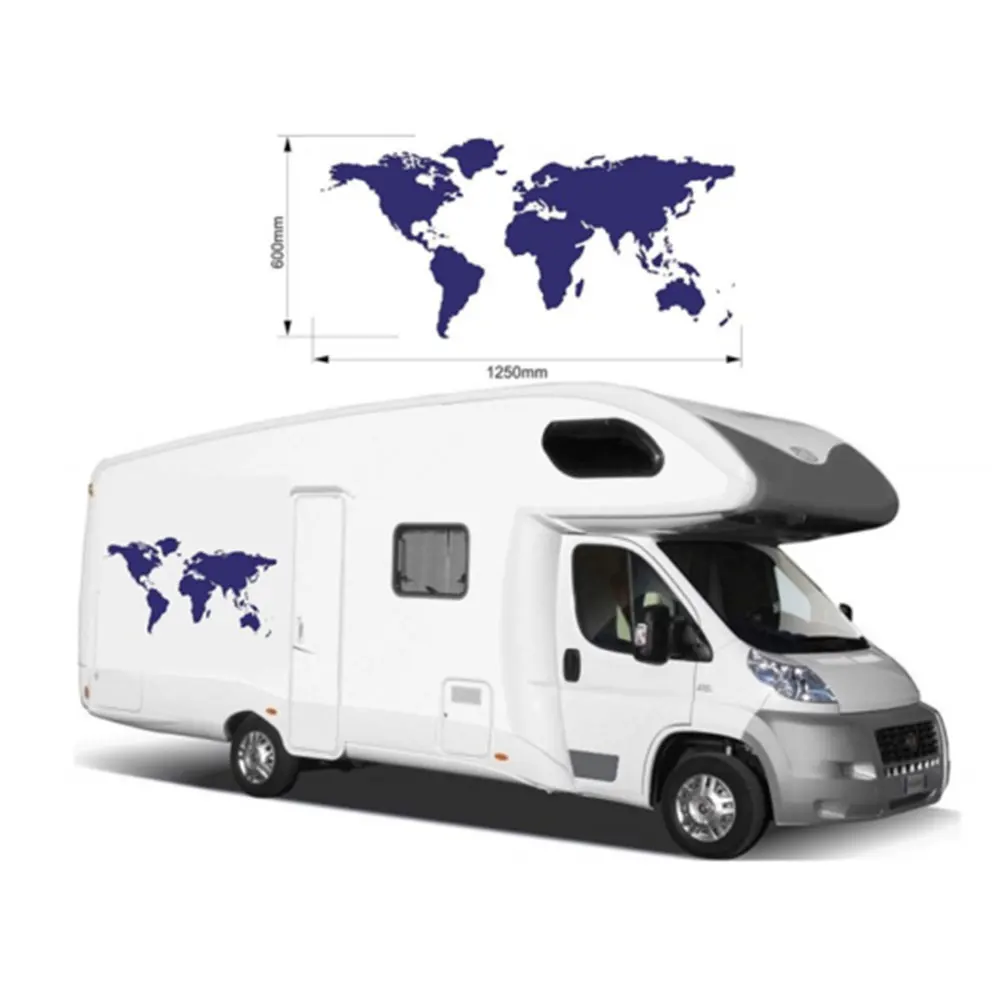 

Креативная виниловая карта для жилого дома/виниловая графика, наклейки для дома на колесах, наборы аксессуаров для жилого автофургона, накл...