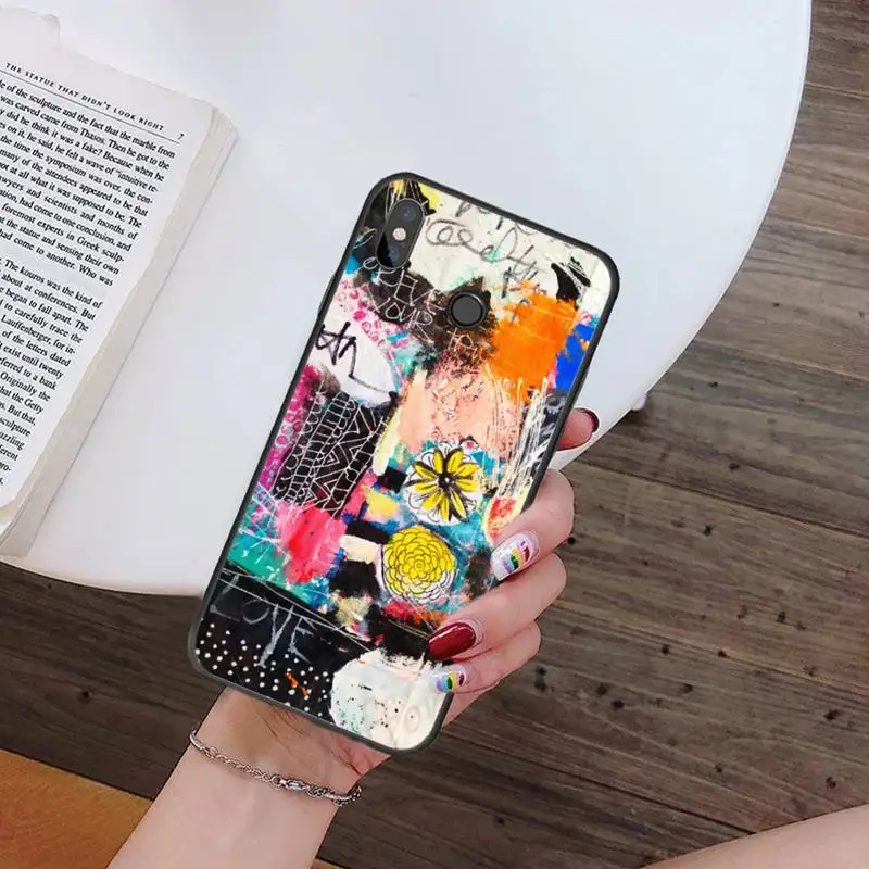 

Jean Michel Basquiat Art Graffiti luxury design Phone Case cover For Xiaomi Redmi note 7 8 9 t k30 max3 9 s 10 pro lite