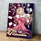 Украшение дома милая розовая девушка холст картины стены искусства Япония Аниме подарок постер модульная рамка для картины для прикроватной тумбочки фон