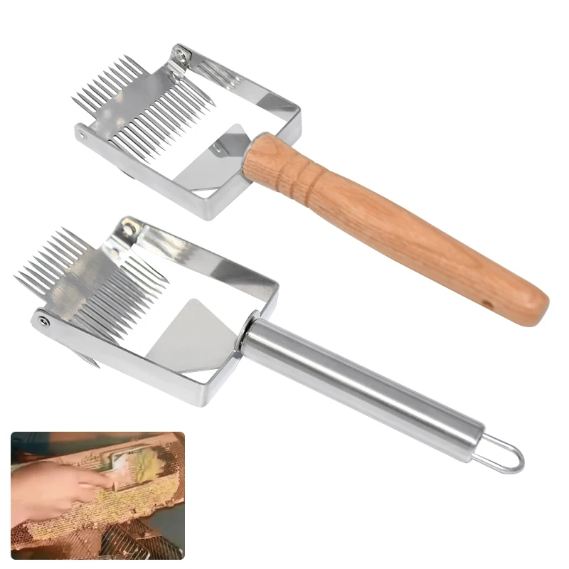 

10pcs/pack beekeeping tools knife Stainless Steel Bee Hive Uncapping Fork Scraper Shovel Honey Fork Honey Comb Double Needle