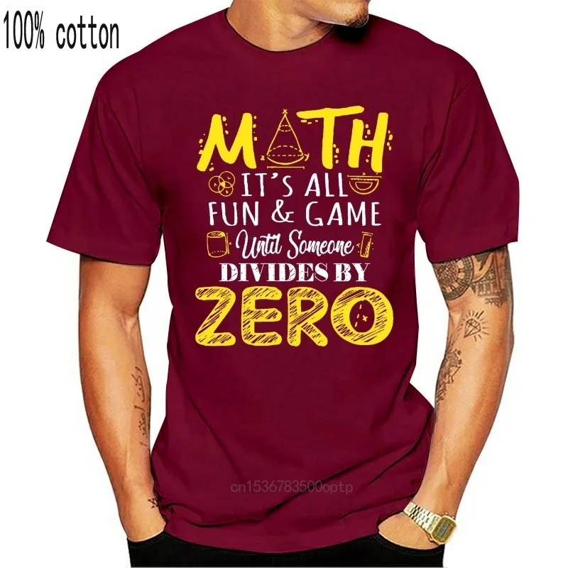 

Men's and women's Math Fun T-shirt, master T-shirt, 2021