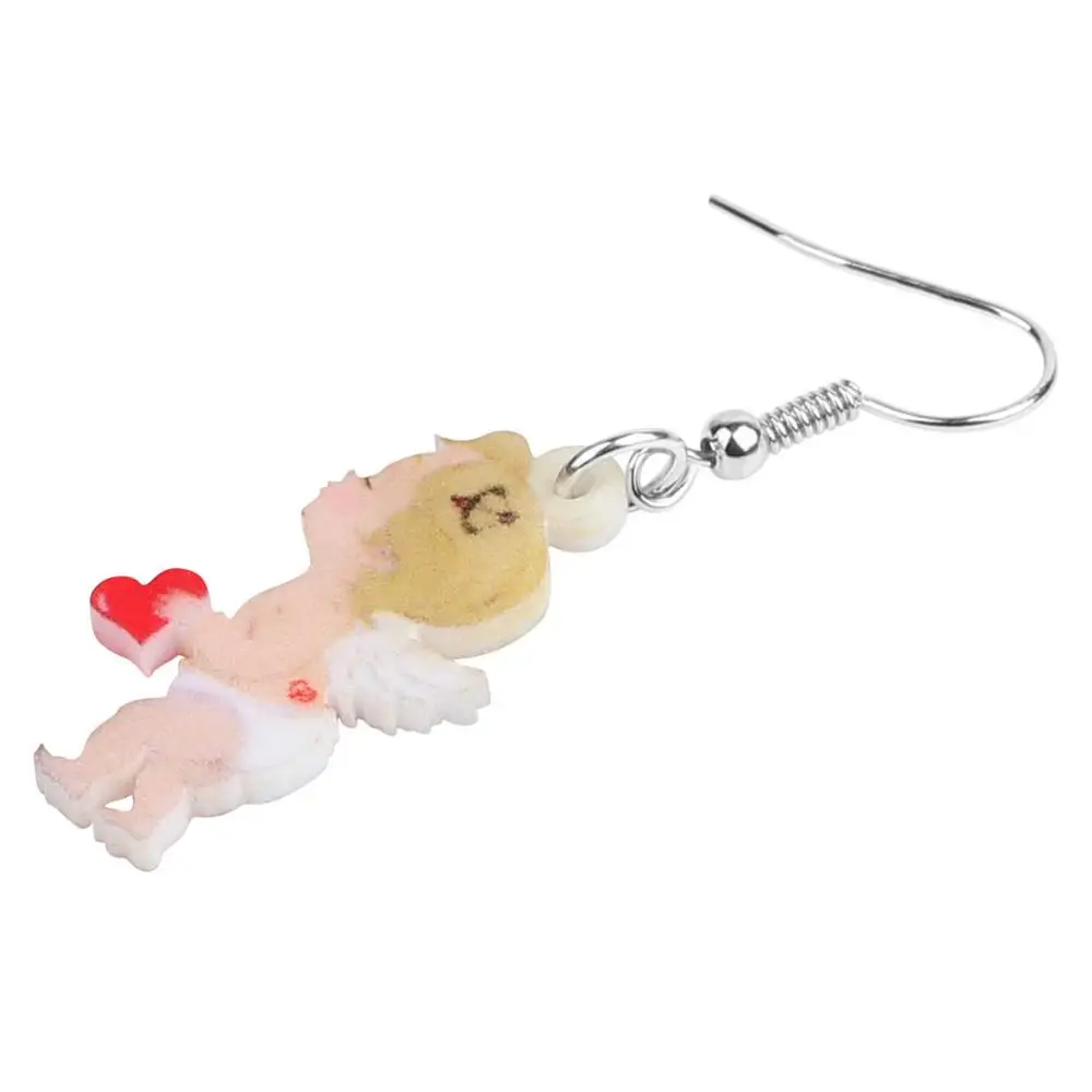 Bonsny акриловые серьги-подвески в форме капли на День святого Валентина ангела