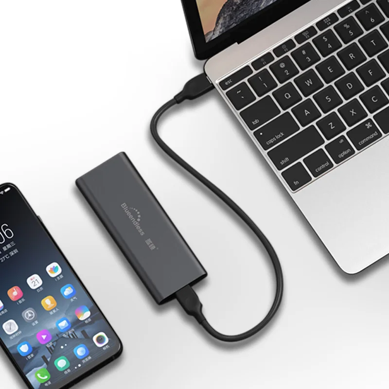 Корпус для SSD PCIE M.2 NVME алюминиевый корпус M Key Type-C USB 3 1 2240/2280 10 Гбит/с внешний чехол