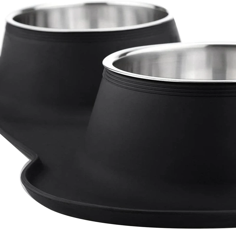 

Pet Bowl Dog Bowls Stainless Steel Dog Bowl with No Spill Non-Skid Silicone Mat Feeder Bowls Pet Bowl for Dogs Cats and Pets