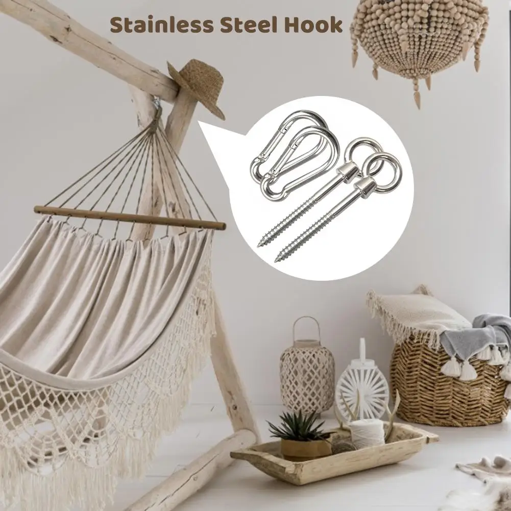 Набор пружинных крючков из нержавеющей стали M8 сверхпрочный подвесной пружинный