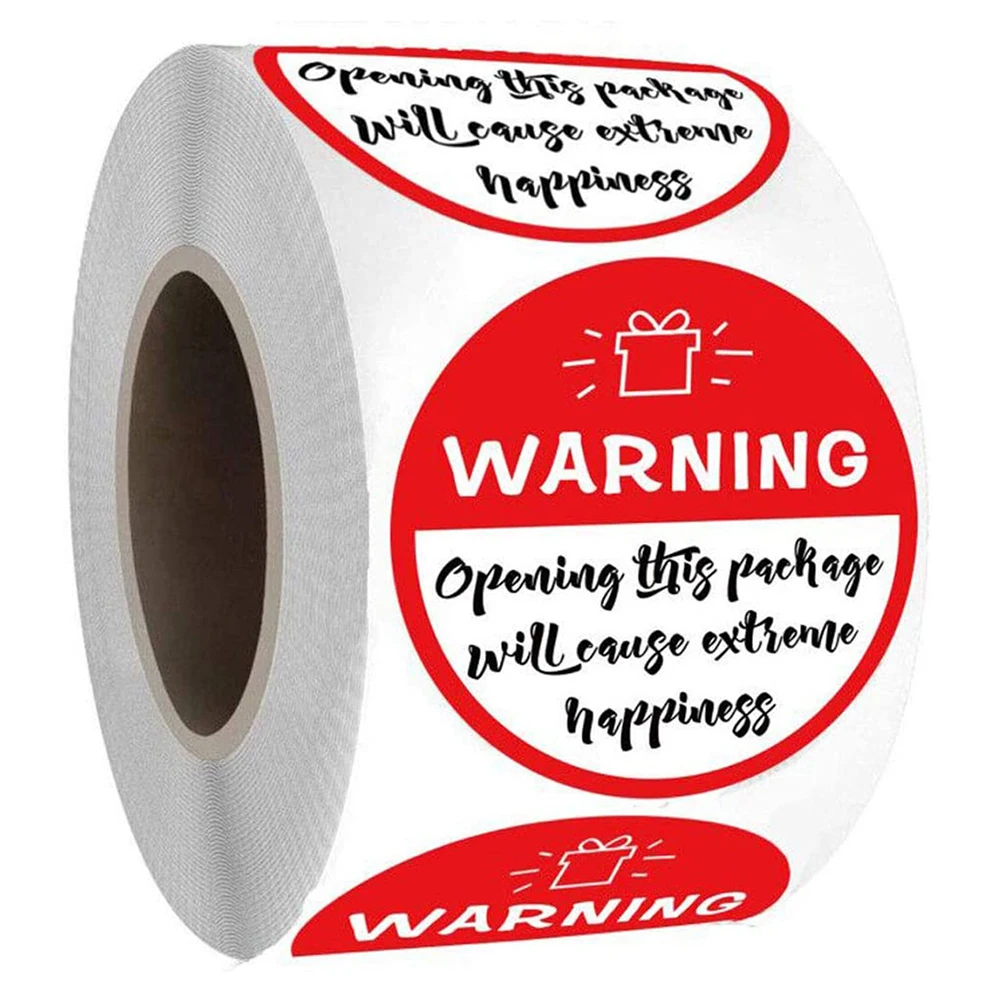 

Очаровательное предупреждение: экстремальное счастье, черно-белые наклейки для бизнеса, 1,5 шт. наклеек для малого бизнеса s, 500 дюйма