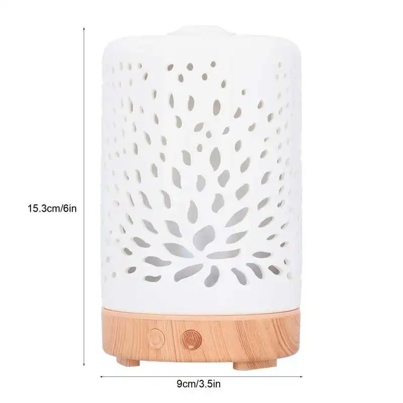 

100ml Ceramic Aroma Humidifier Diffuser Desktop Aromatherapy Machine Home Bedroom Suppplies EU Plug 100-240V