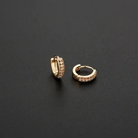 girls small hoop earrings goldenwhite shiny crystal stud minimal tiny earring piercing jewelry for women lovely gifts
