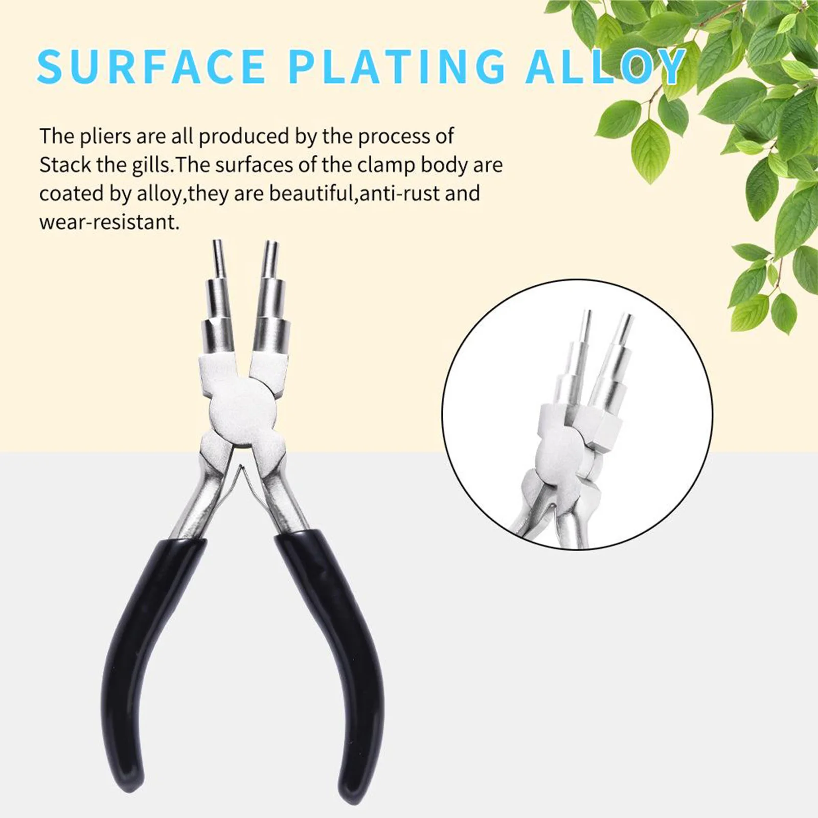 

6-in-1 Bail, The Pincer Wire Looping with Non-Slip Comfort Grip 3-9.5mm