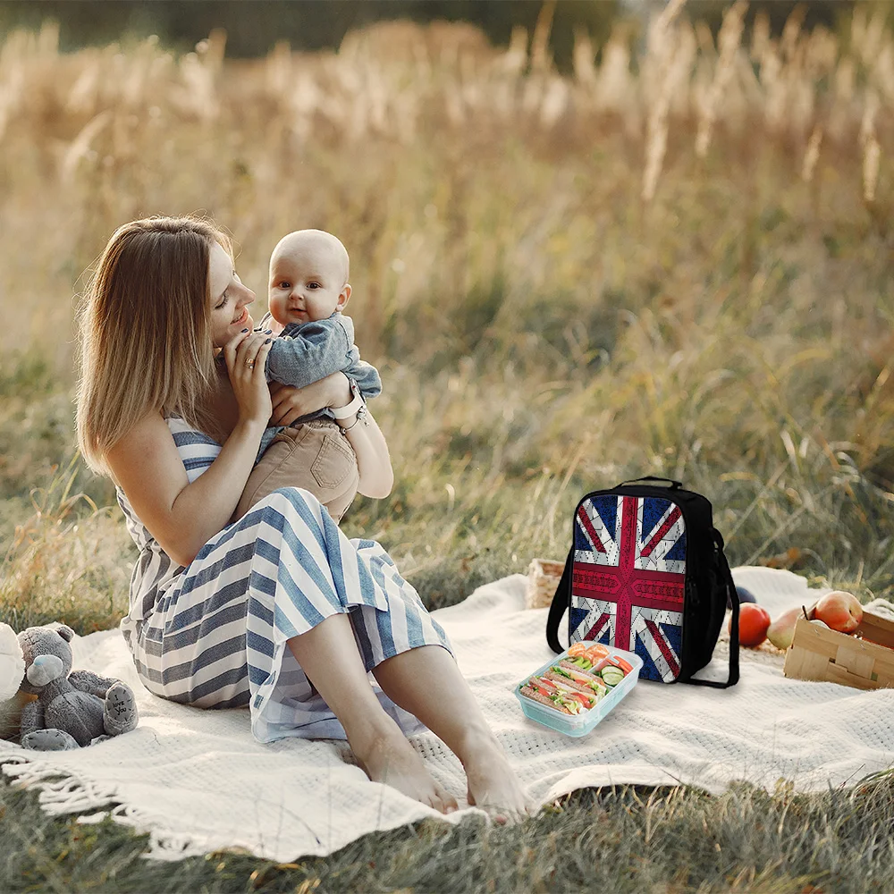 Британский флаг Сплит Англия независимости портативный тепловой Пикник на плечо